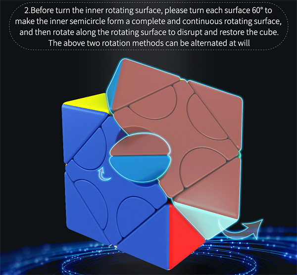 MoYu MeiLong HunYuan Oblique Turning Cube V1 Stickerless